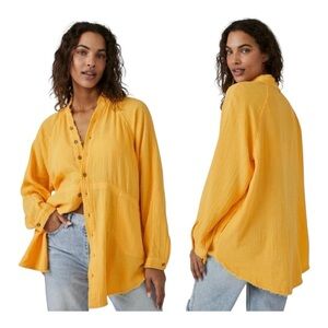 We The Free Summer Daydream Button Down Shirt - Size Large